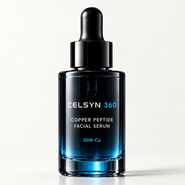 CELSYN 360 Copper Peptide Facial Serum bottle, front view
