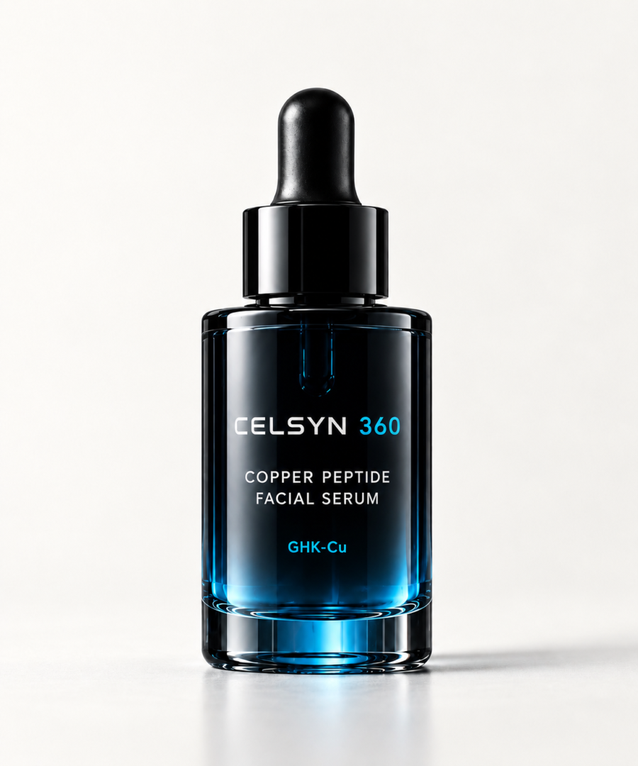 CELSYN 360 Copper Peptide Facial Serum bottle, front view